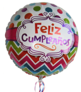 Globo 8" Feliz cumpleaños helio